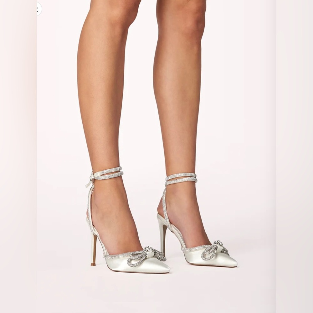 Billini Eloped Heel - White Satin